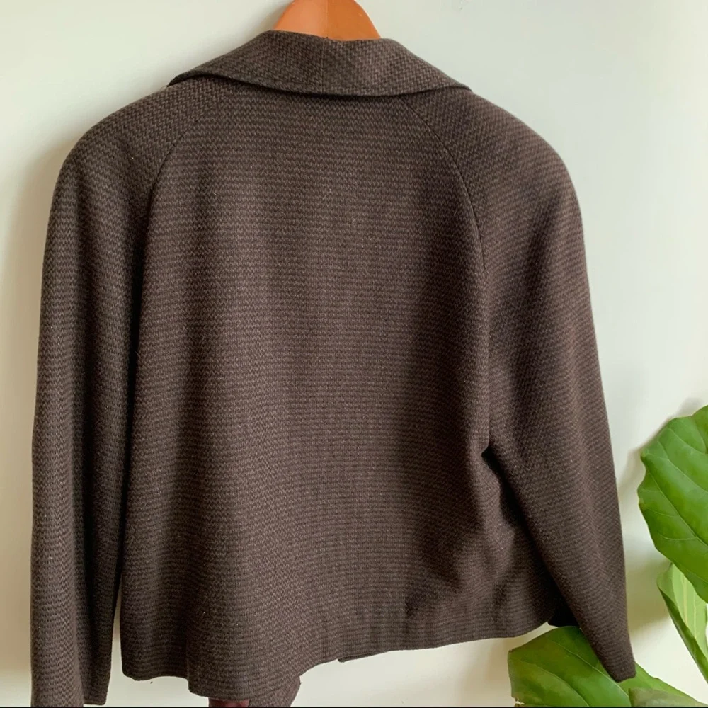 VINTAGE Mister Leonard Blazer Jacket Brown Tan Wool 8 - Picture 9 of 10